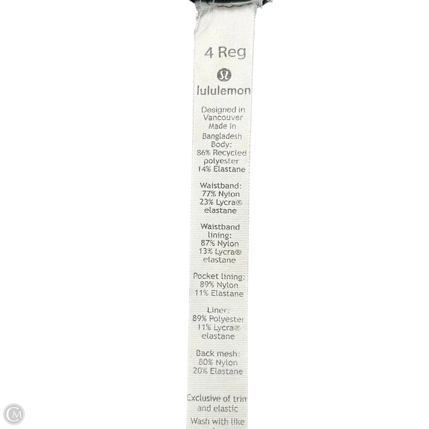 Athletic Shorts By Lululemon In Black & Grey, Size: S