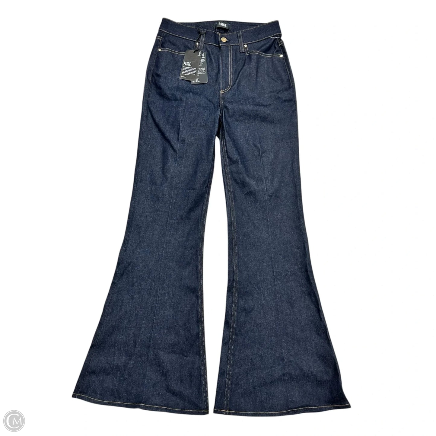 Jeans Boot Cut By Paige In Blue Denim, Size: 4