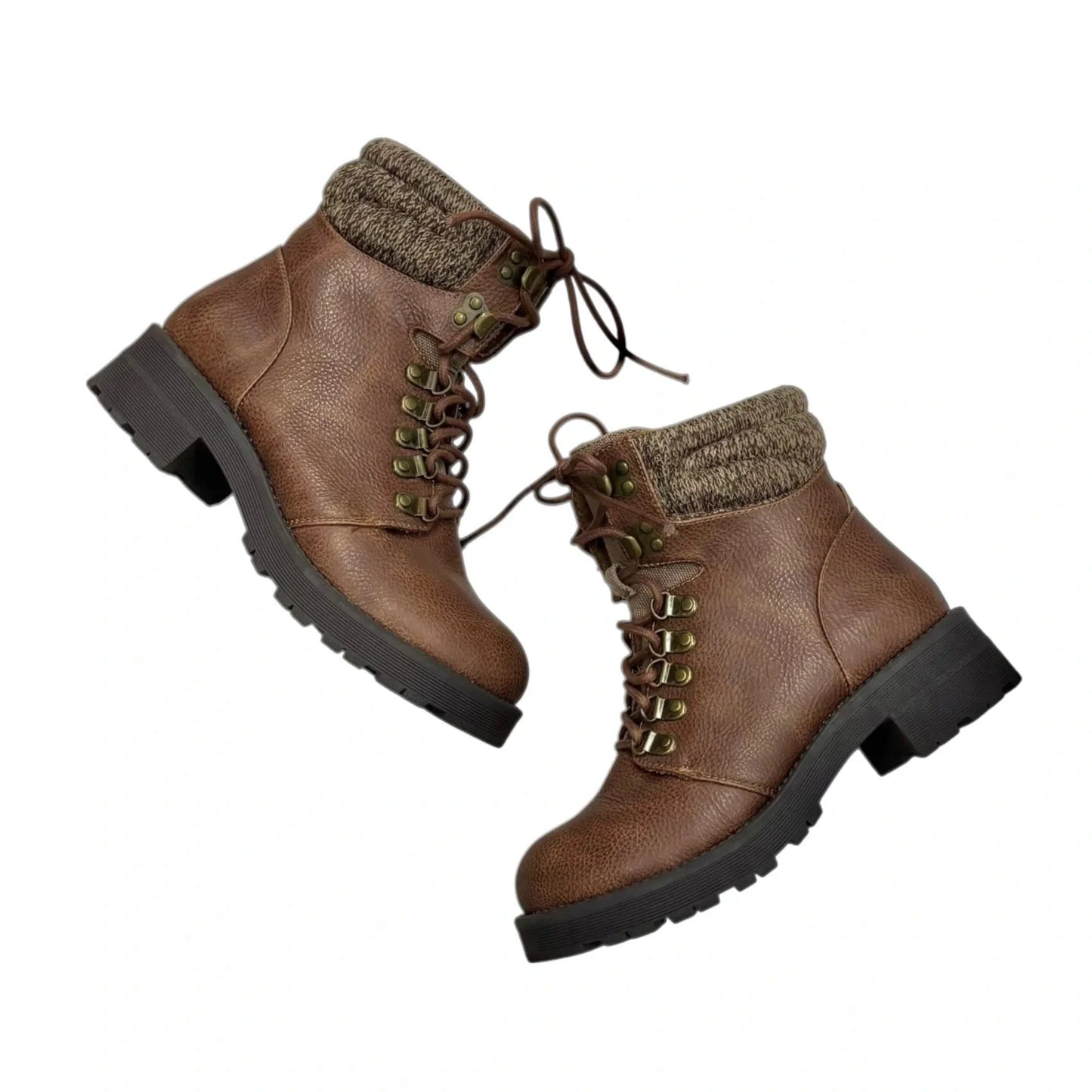 Boots Combat By Mia In Brown, Size: 6