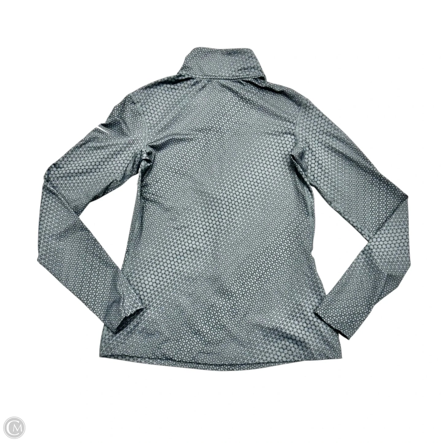 Athletic Jacket By Nike In Grey, Size: L