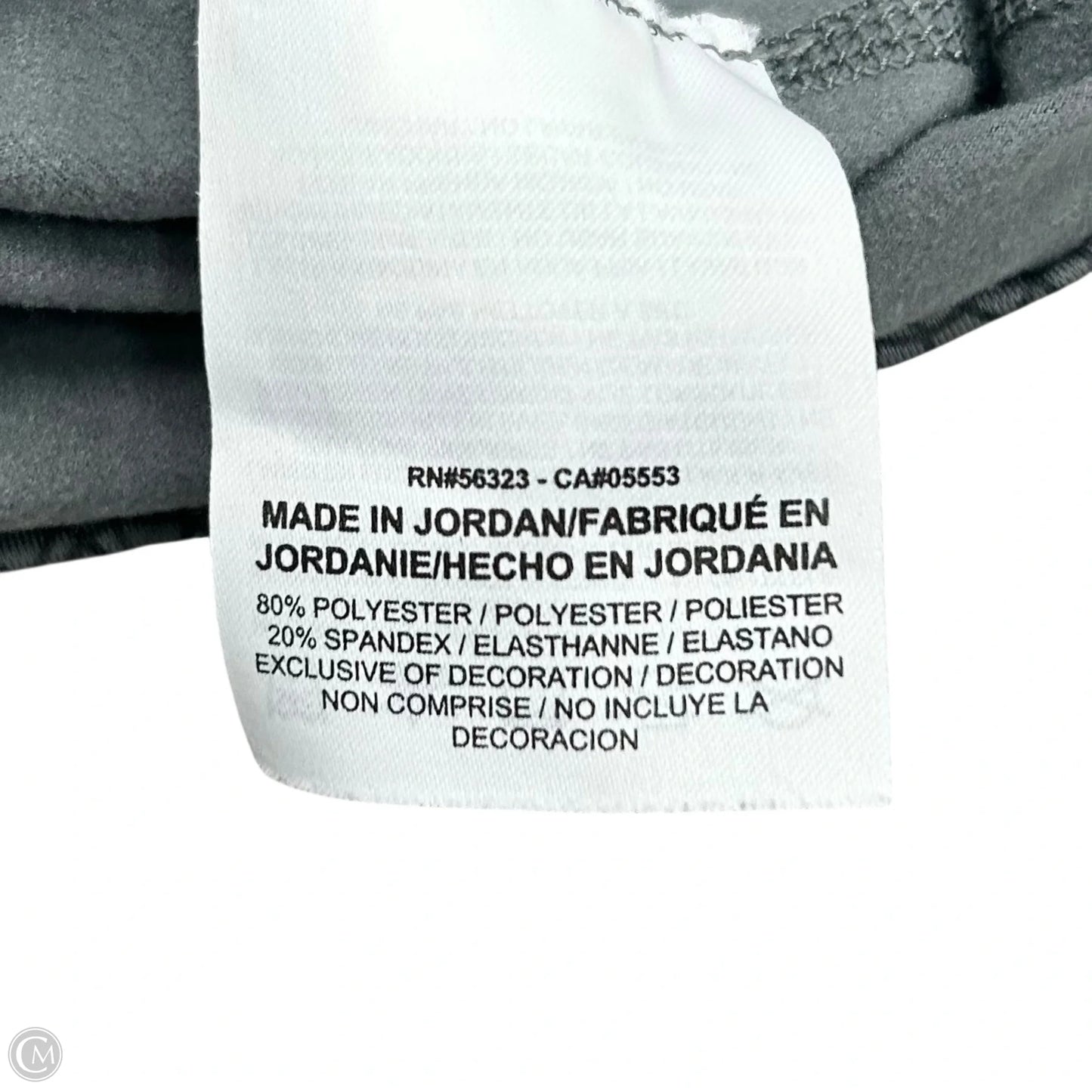 Athletic Jacket By Nike In Grey, Size: L