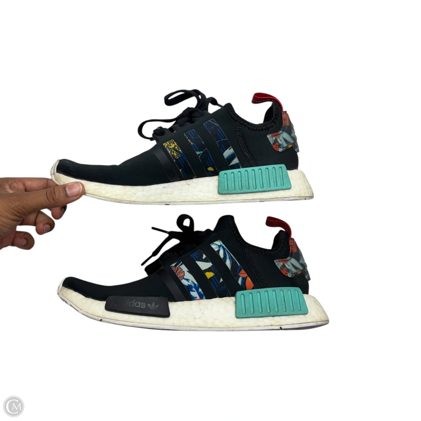 Shoes Athletic By Adidas In Black & Blue, Size: 7