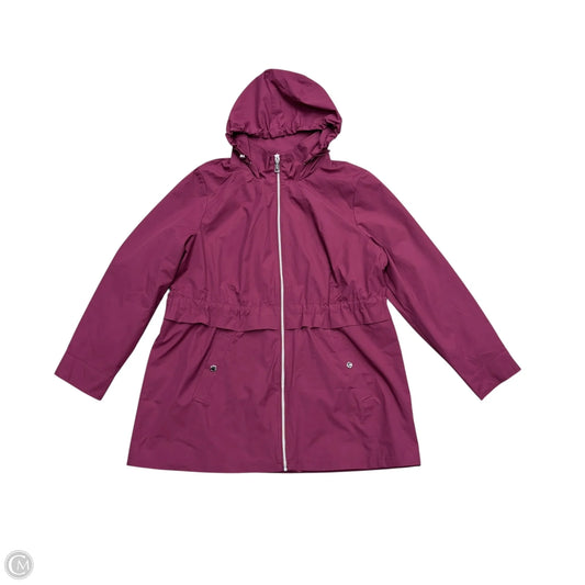 Jacket Windbreaker By Vince Camuto In Purple, Size: Xl