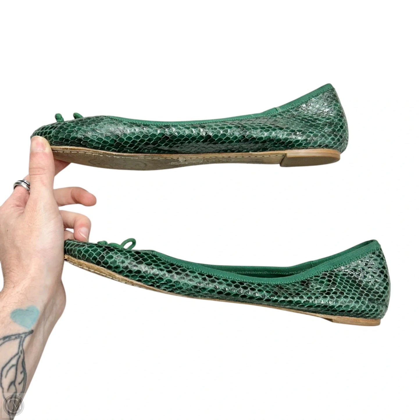 Shoes Designer By Tory Burch In Green, Size: 7.5