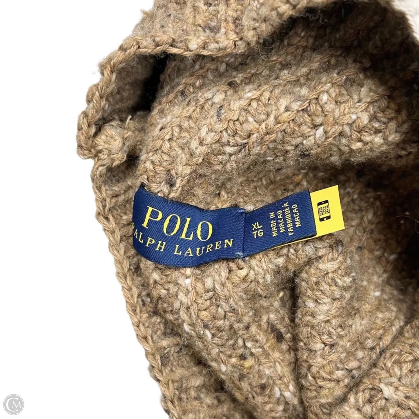 Vest Sweater By Polo Ralph Lauren In Tan, Size: Xl