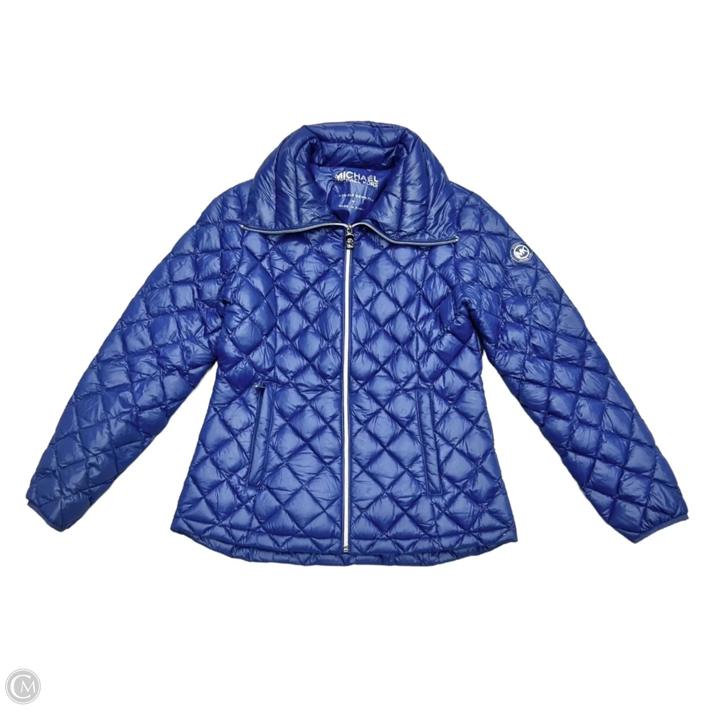 Coat Puffer & Quilted By Michael By Michael Kors In Blue, Size: M