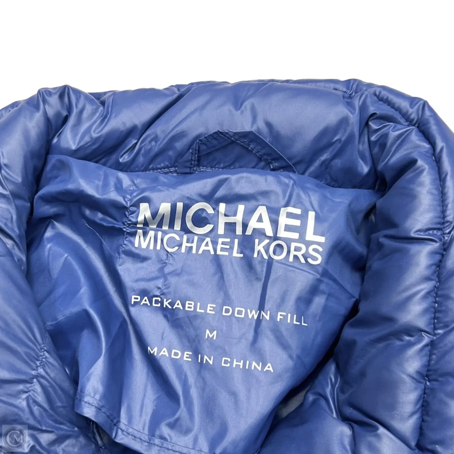 Coat Puffer & Quilted By Michael By Michael Kors In Blue, Size: M
