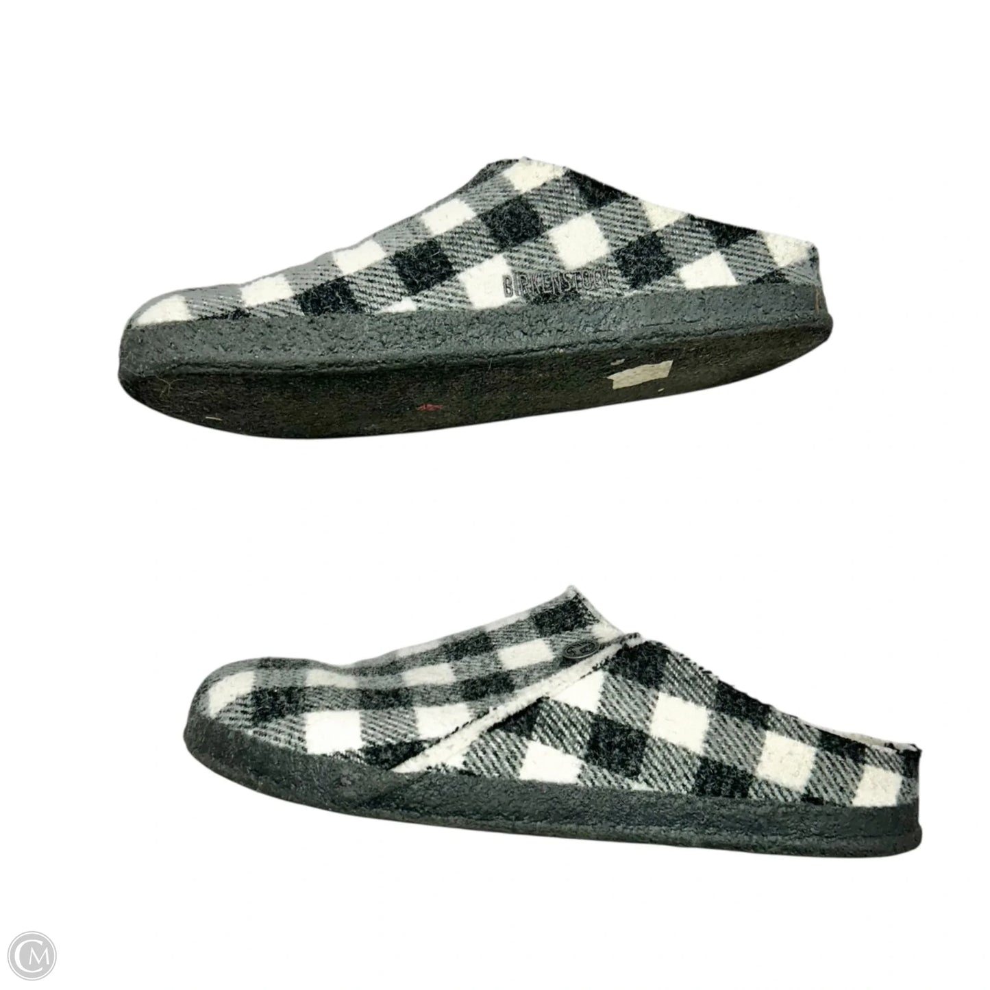 Slippers By Birkenstock In Plaid Pattern, Size: 7.5