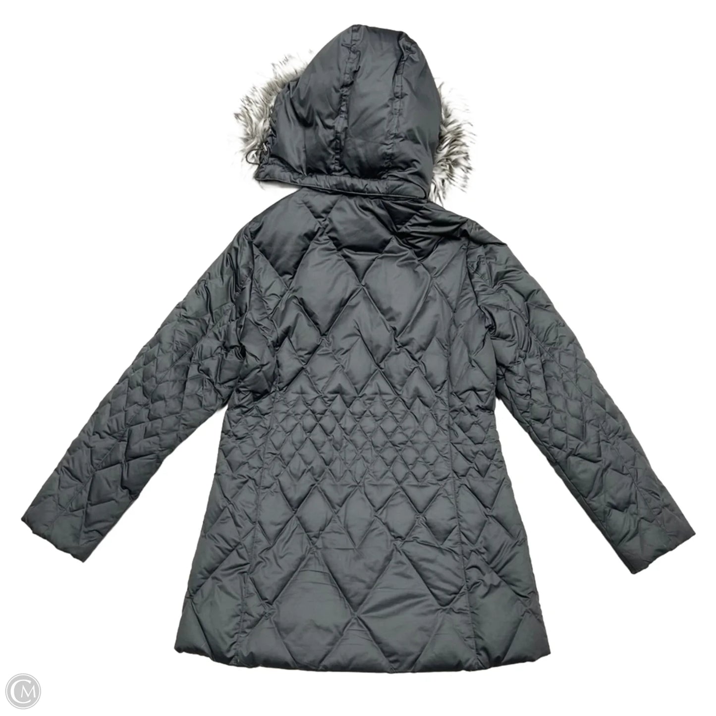 Coat Puffer & Quilted By Eddie Bauer In Grey, Size: M