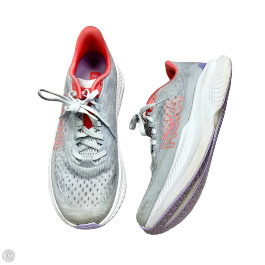 Shoes Athletic By Hoka In Grey & Pink, Size: 7
