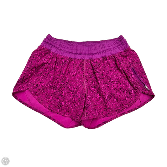 Athletic Shorts By Lululemon In Pink & Purple, Size: M