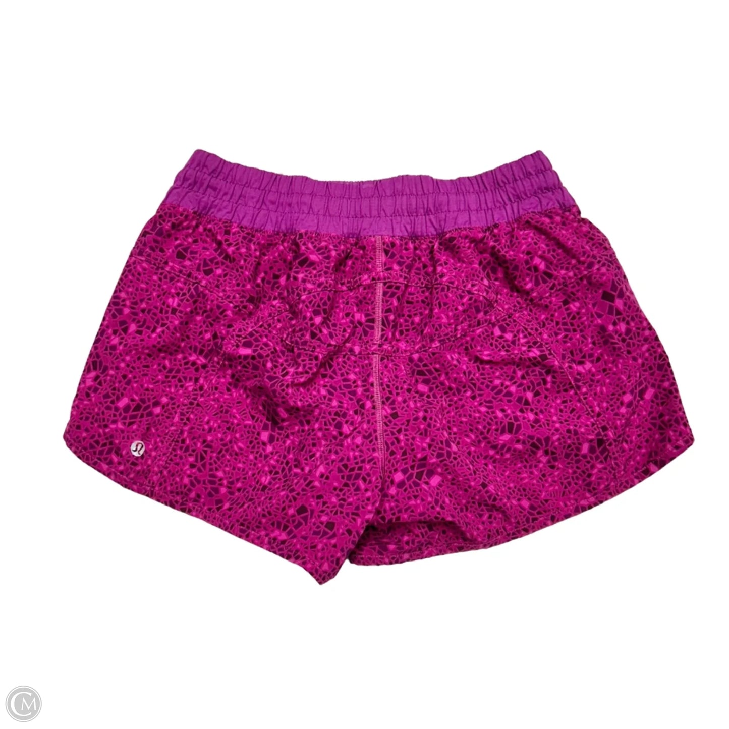Athletic Shorts By Lululemon In Pink & Purple, Size: M