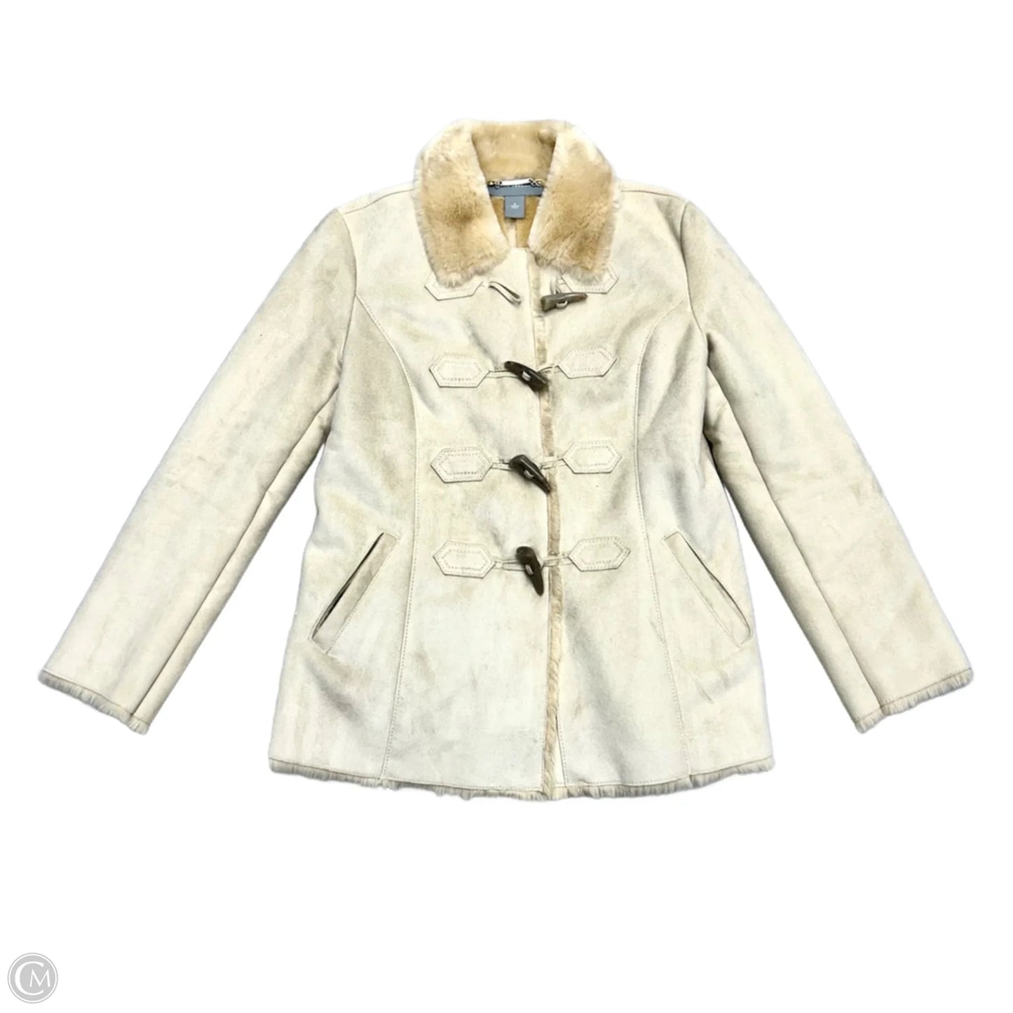 Coat Other By Ann Taylor In Cream, Size: M