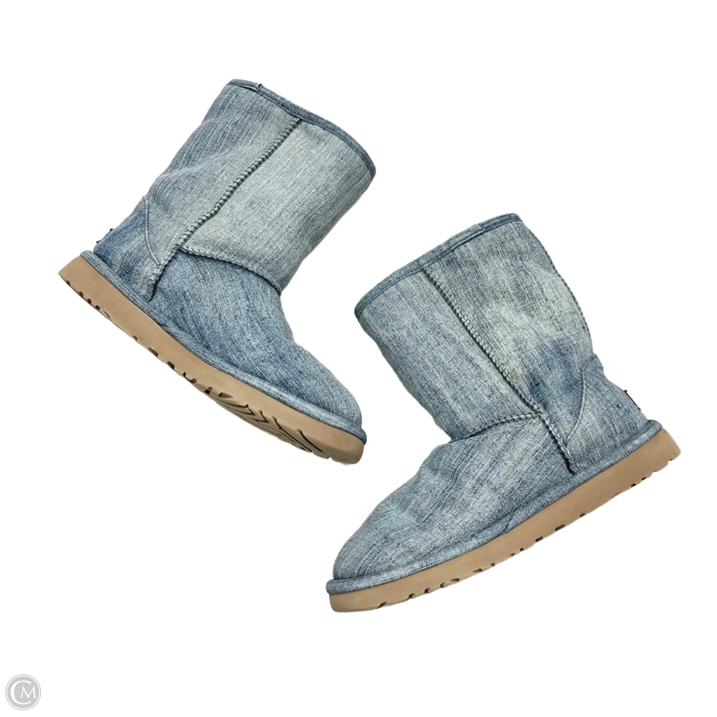 Boots Designer By Ugg In Blue Denim, Size: 7
