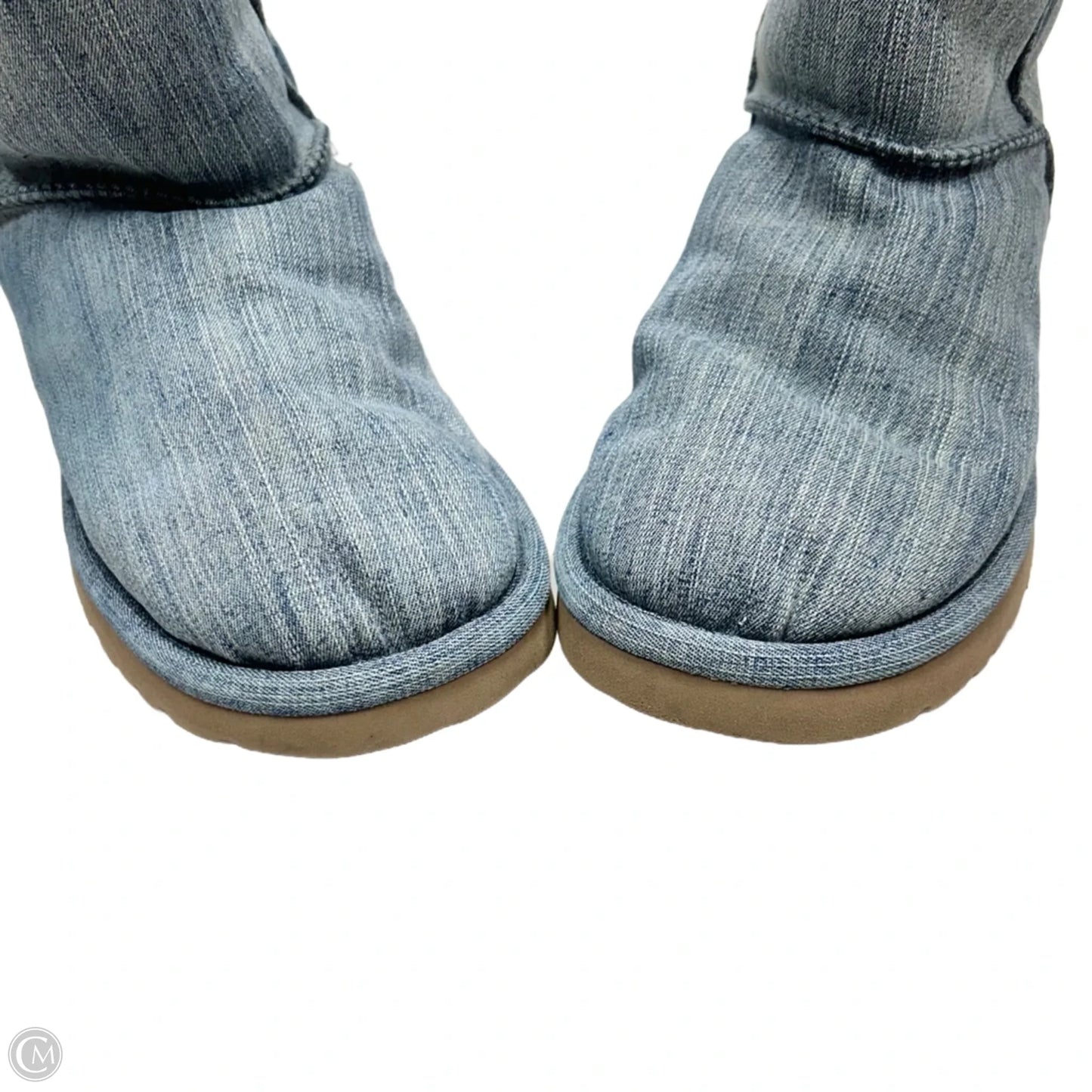 Boots Designer By Ugg In Blue Denim, Size: 7