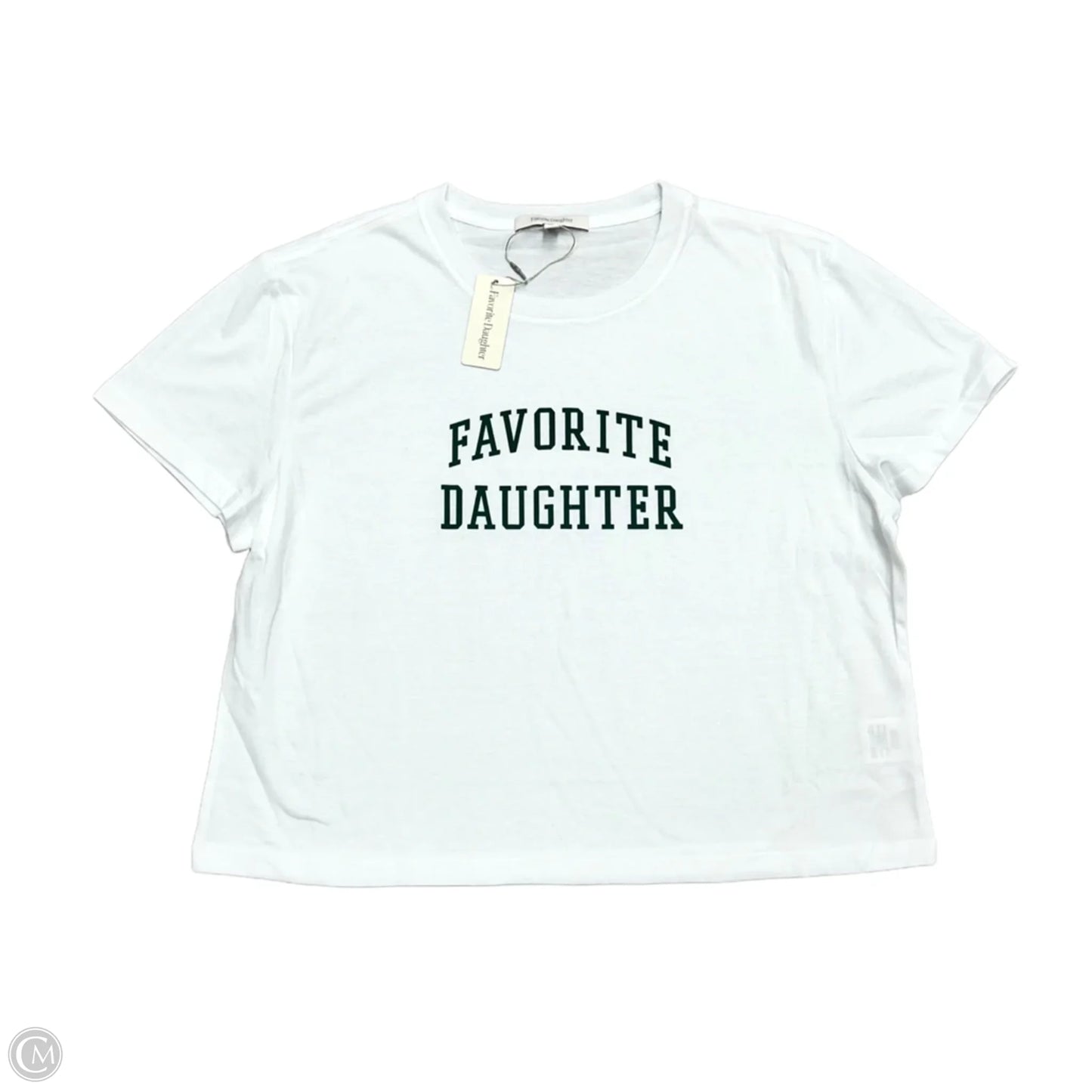 Top Short Sleeve By Favorite Daughter In White, Size: L