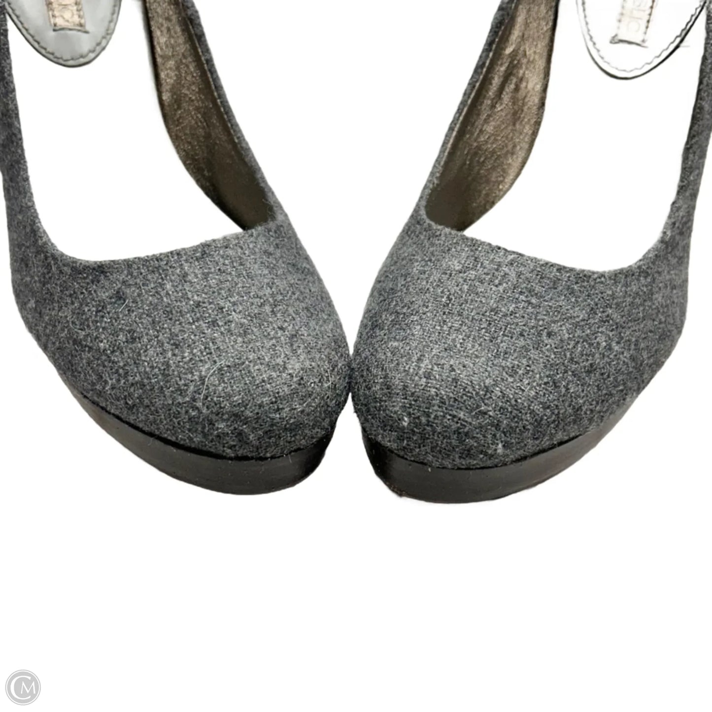 Shoes Heels Block By Banana Republic In Grey, Size: 7.5
