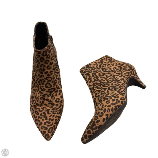 Boots Ankle Heels By Circus By Sam Edelman In Animal Print, Size: 7