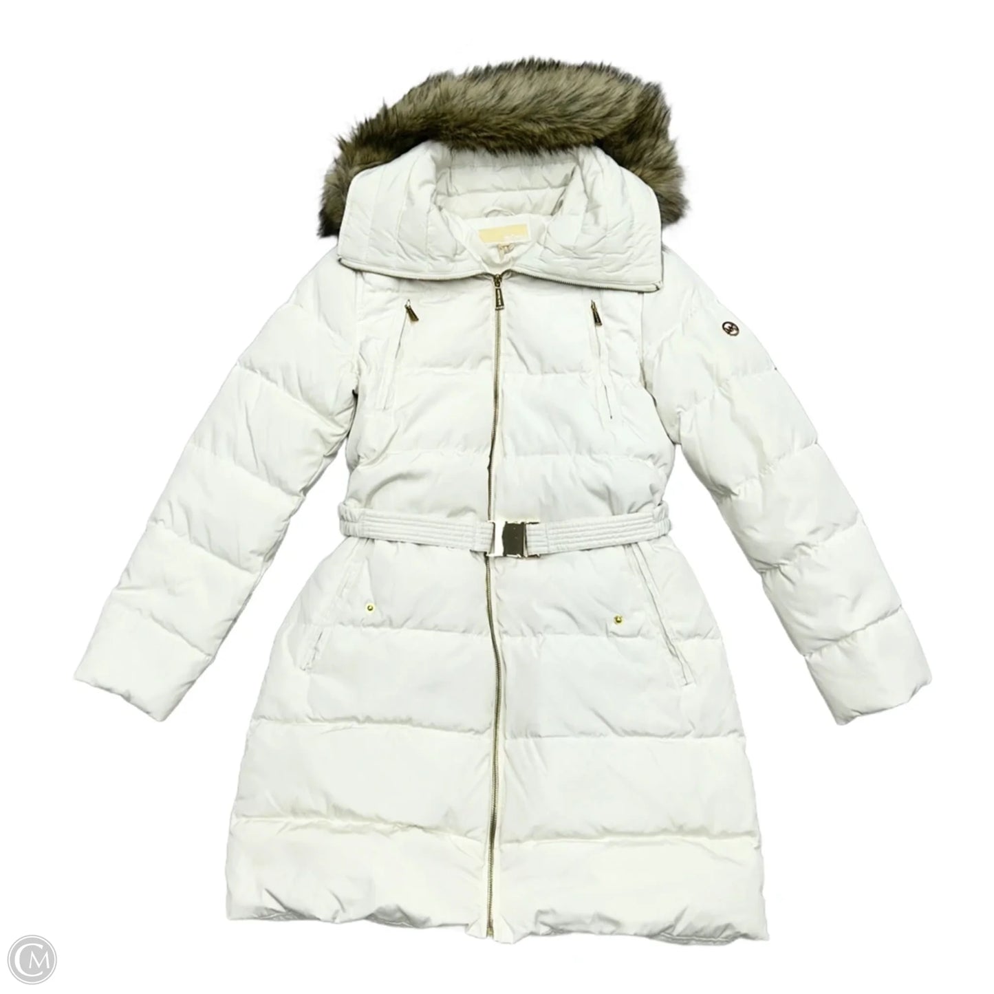 Coat Puffer & Quilted By Michael By Michael Kors In White, Size: M