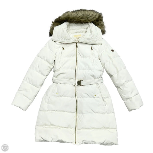 Coat Puffer & Quilted By Michael By Michael Kors In White, Size: M