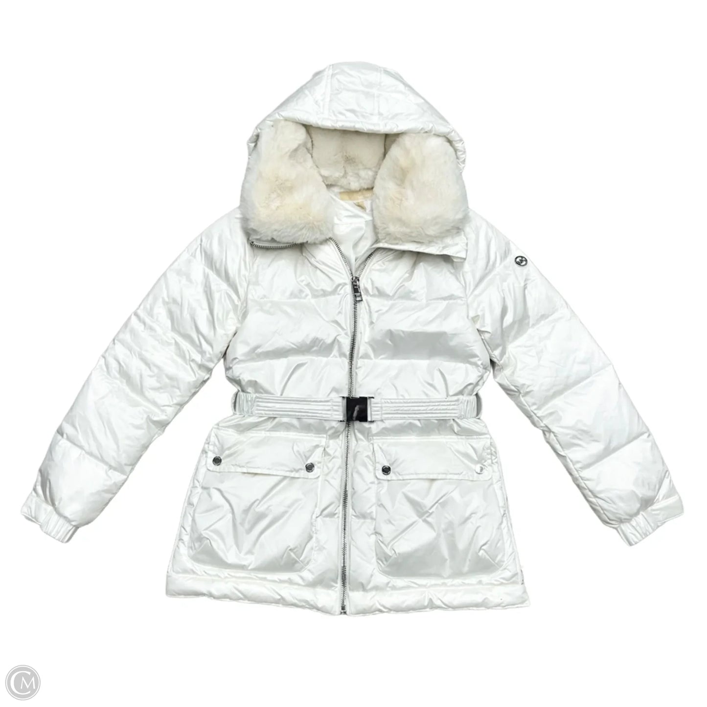 Coat Puffer & Quilted By Michael By Michael Kors In White, Size: M