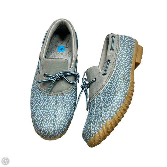 Shoes Flats By Jbu By Jambu In Blue & Grey, Size: 10