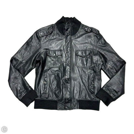 Jacket Leather By Express In Black, Size: M