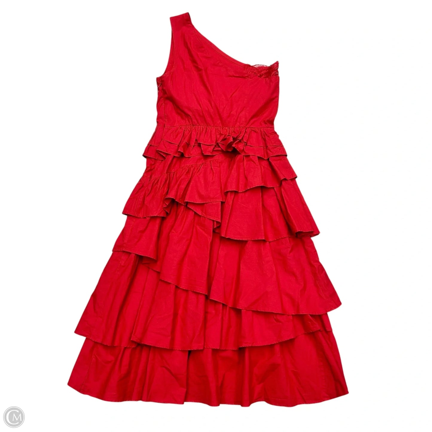 Dress Casual Midi By Anthropologie In Red, Size: S