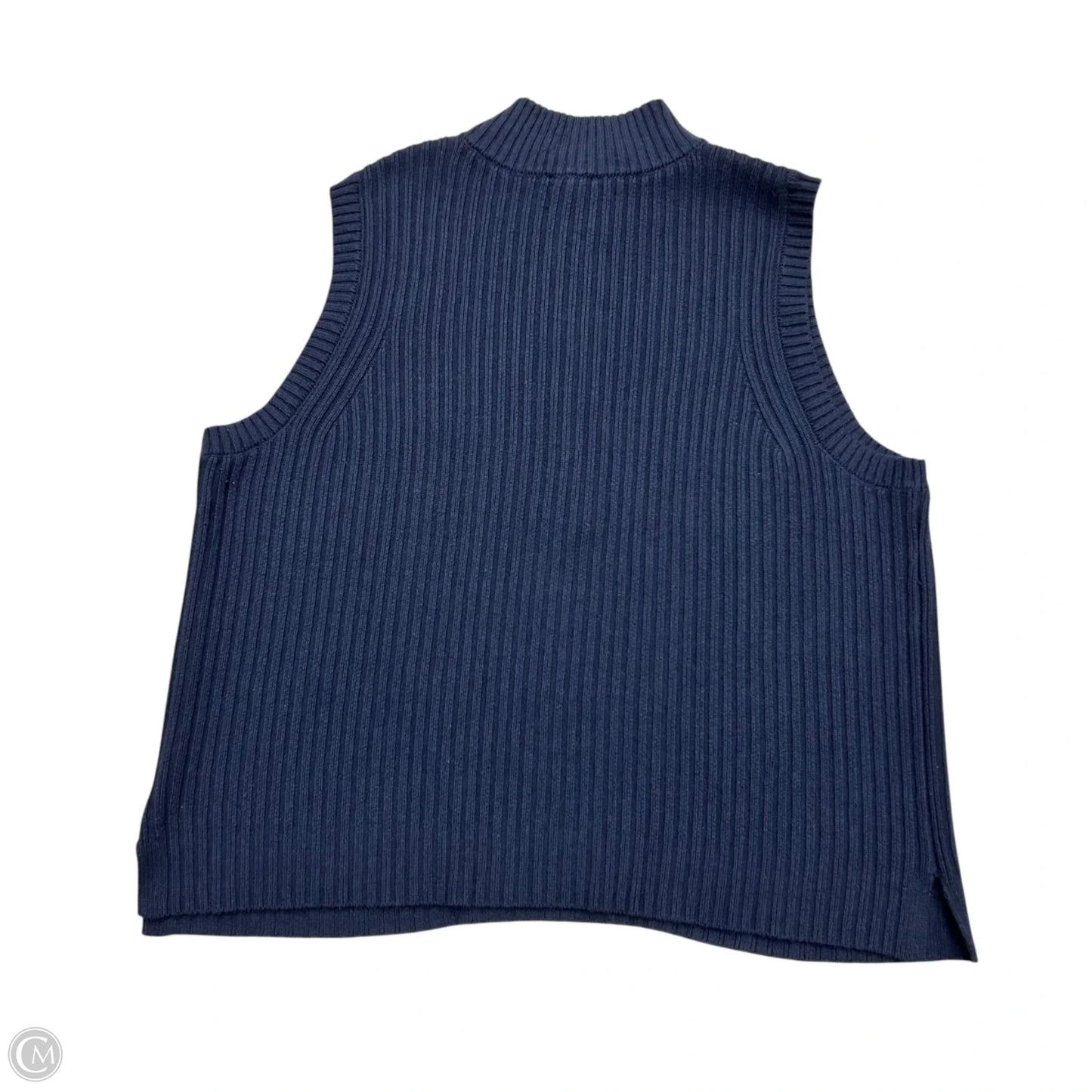Vest Sweater By Talbots In Navy, Size: 2Xp