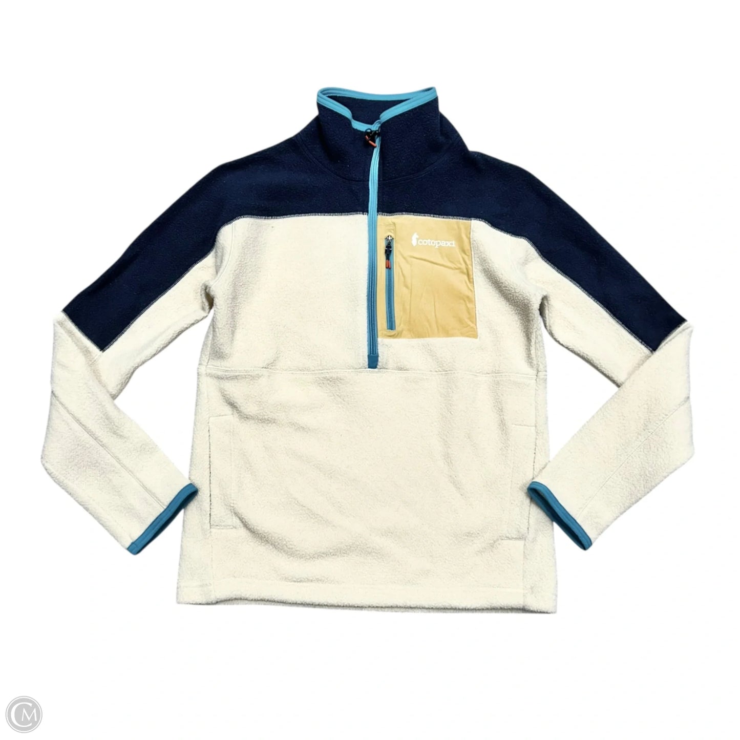 Jacket Faux Fur & Sherpa By Cotopaxi In Blue & Cream, Size: Xs