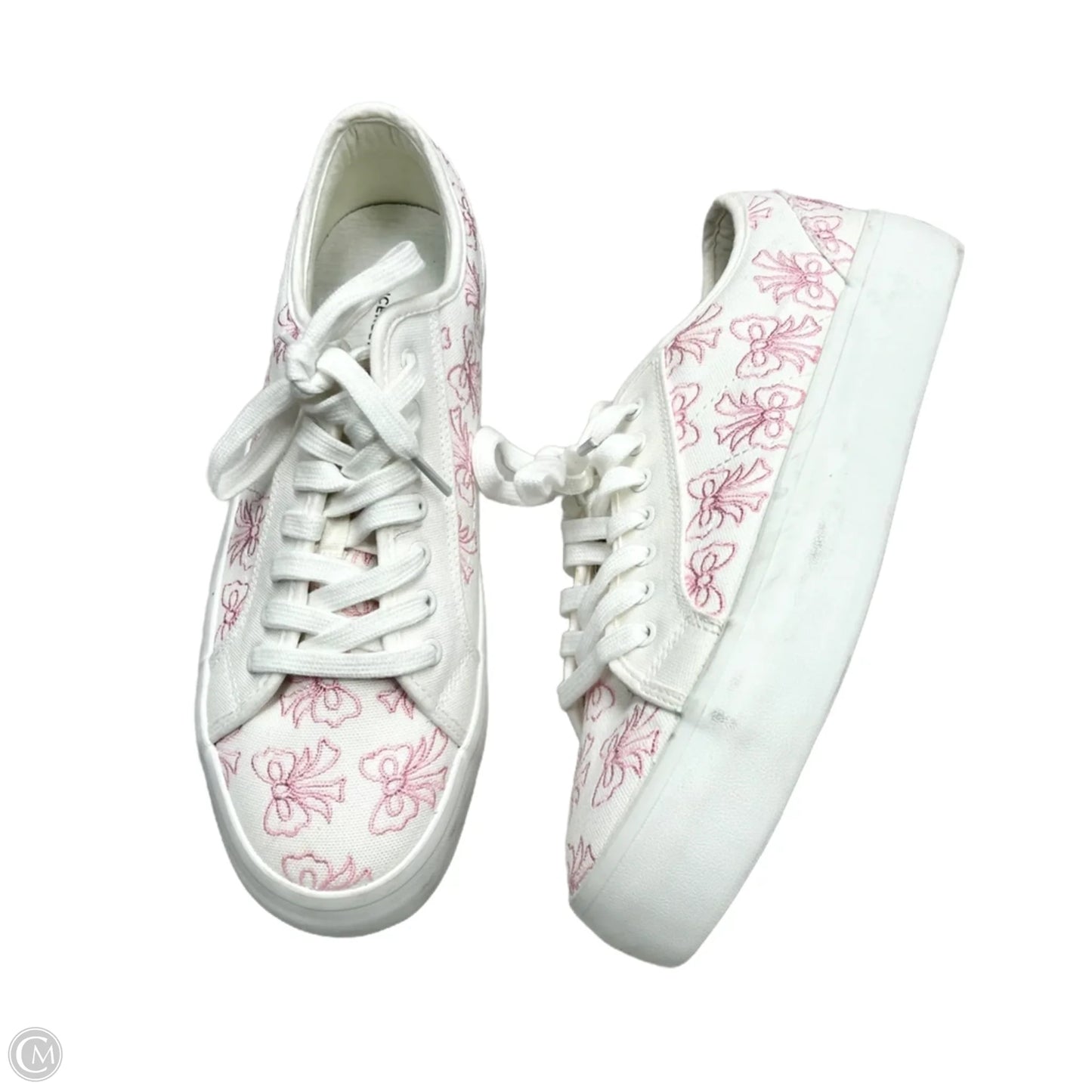 Shoes Sneakers Platform By Sincerely Jules In Pink & White, Size: 10