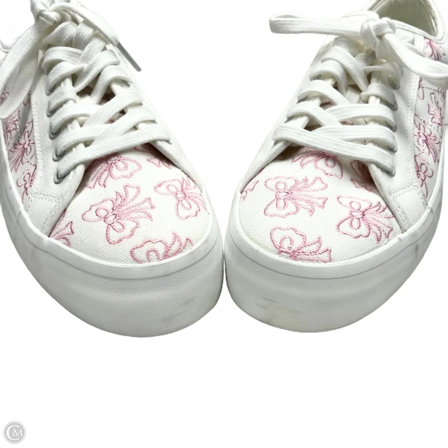 Shoes Sneakers Platform By Sincerely Jules In Pink & White, Size: 10