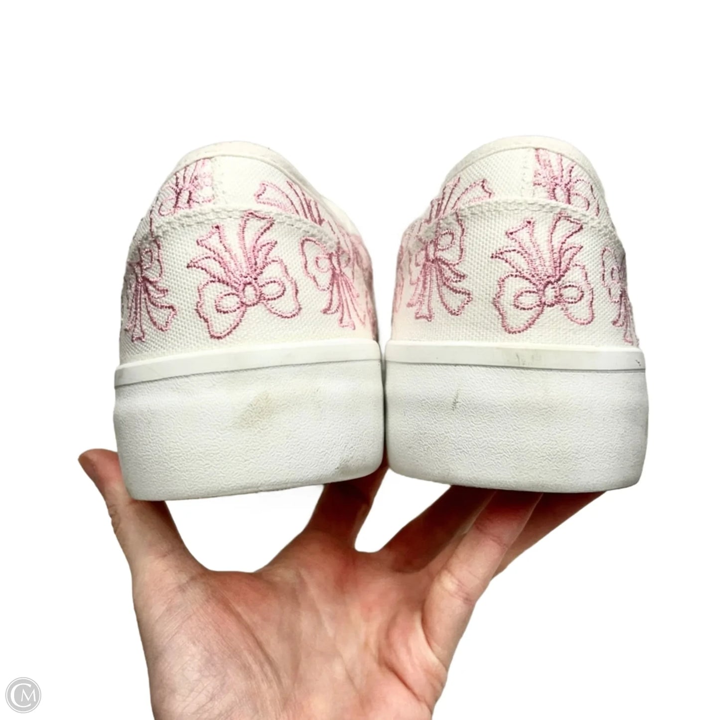 Shoes Sneakers Platform By Sincerely Jules In Pink & White, Size: 10