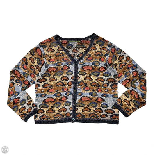 Sweater Cardigan By Peruvian Connection In Multi-colored, Size: M