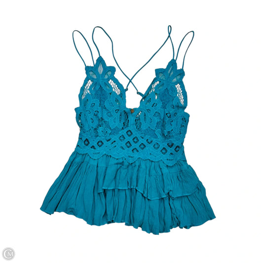 Top Sleeveless By Free People In Blue, Size: S