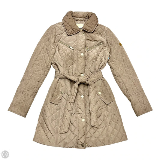 Coat Puffer & Quilted By Michael By Michael Kors In Beige, Size: M