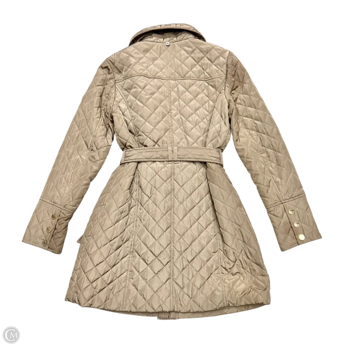 Coat Puffer & Quilted By Michael By Michael Kors In Beige, Size: M