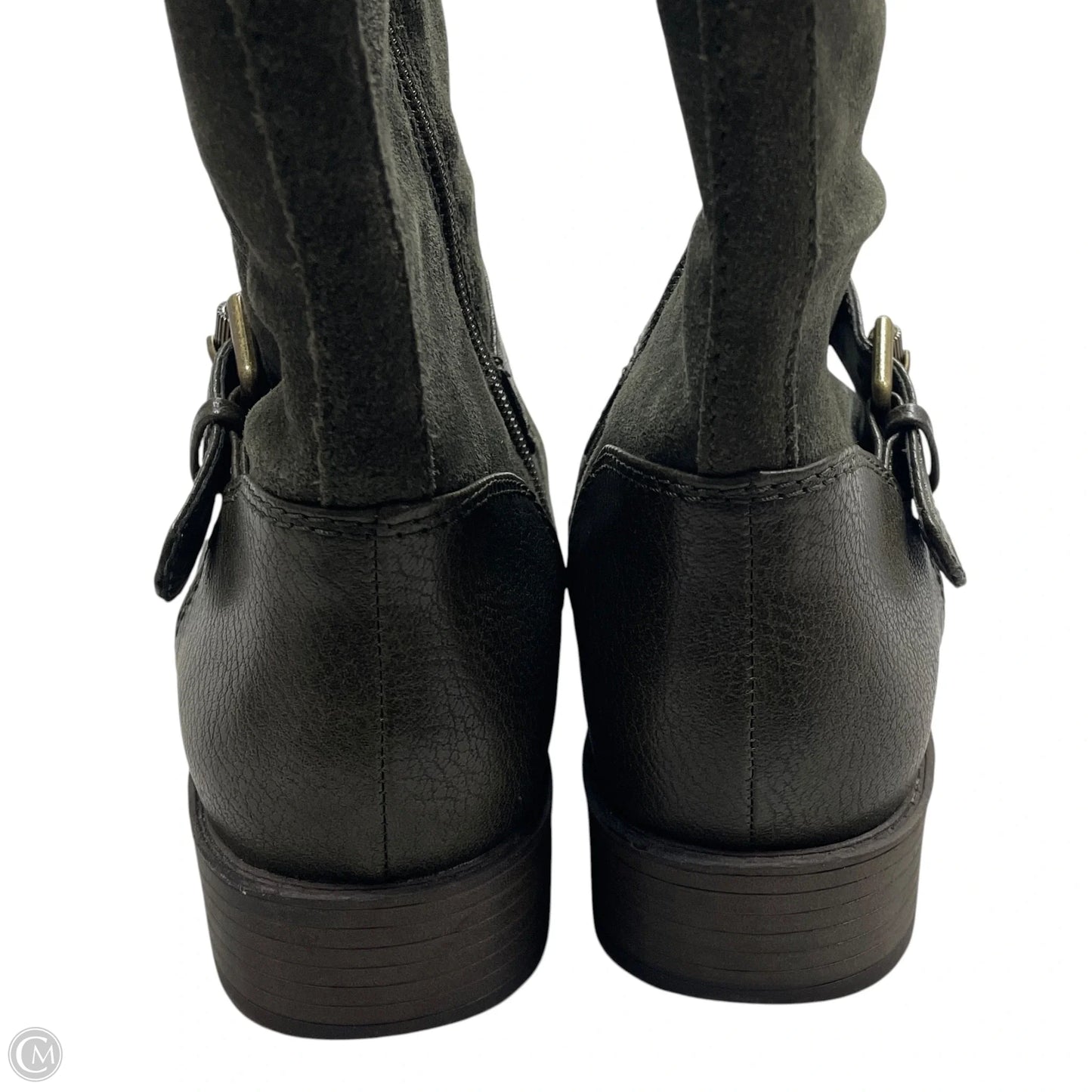 Boots Mid-calf Heels By Naturalizer In Green, Size: 6