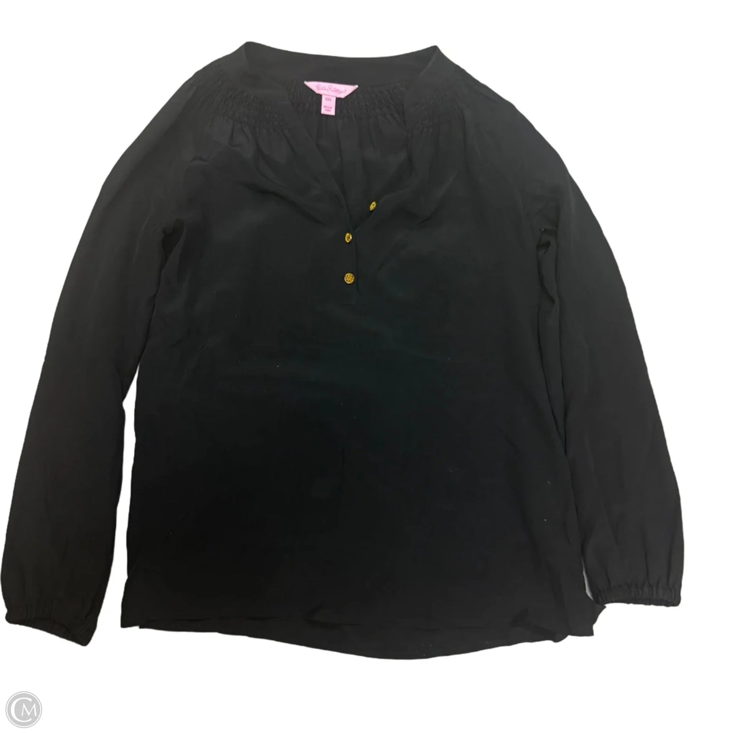 Blouse Designer By Lilly Pulitzer In Black, Size: Xxs
