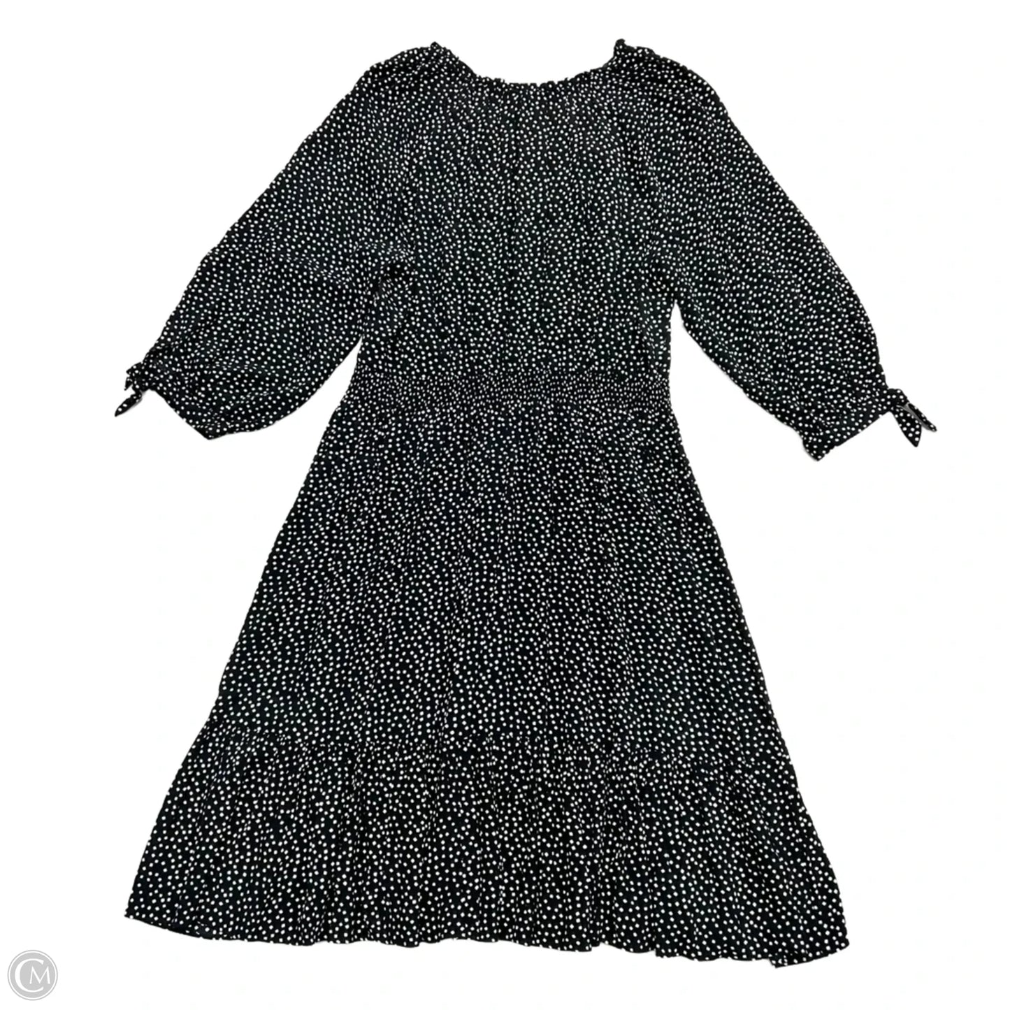 Dress Casual Midi By Talbots In Black & White, Size: 2x