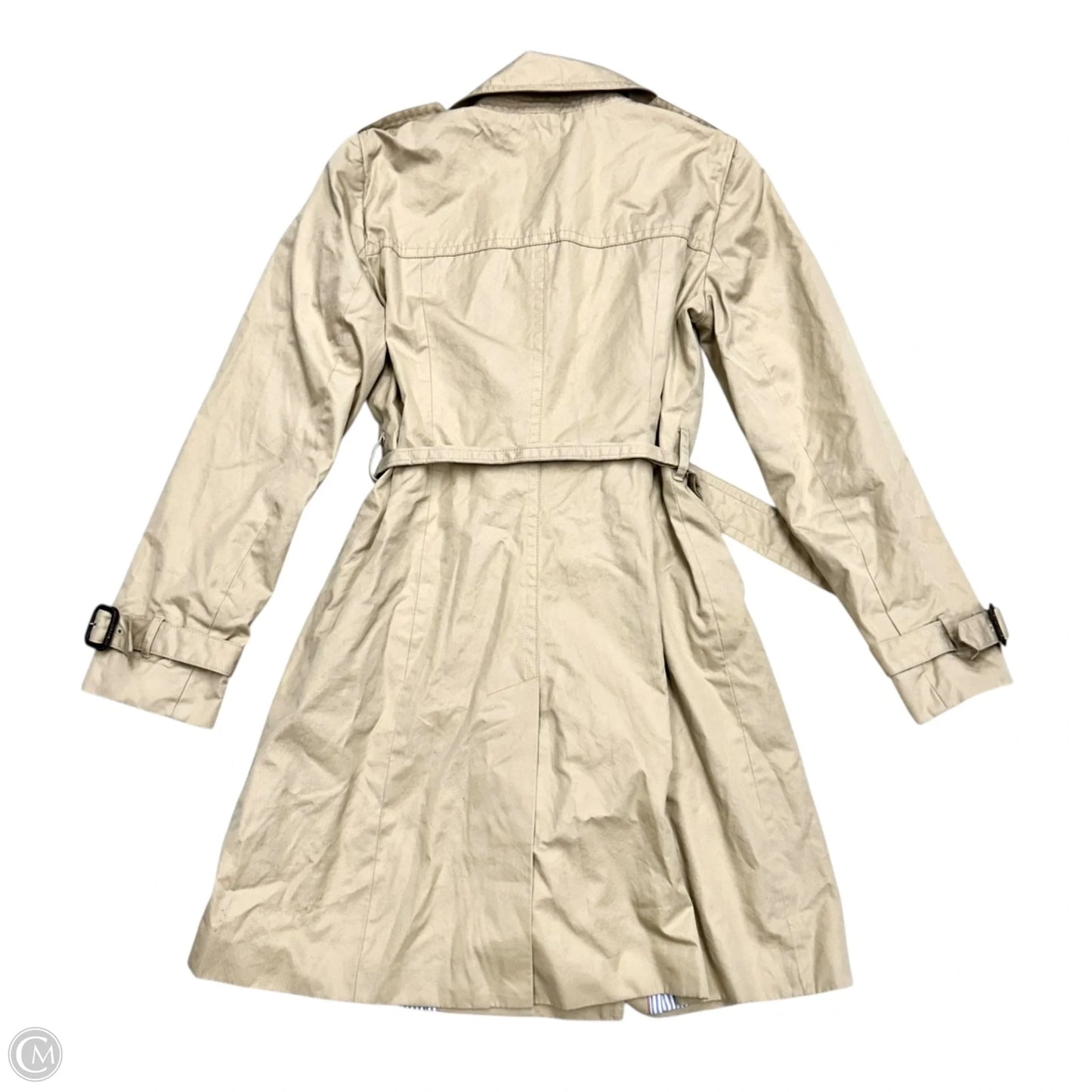 Coat Trench Coat By Banana Republic In Tan, Size: M