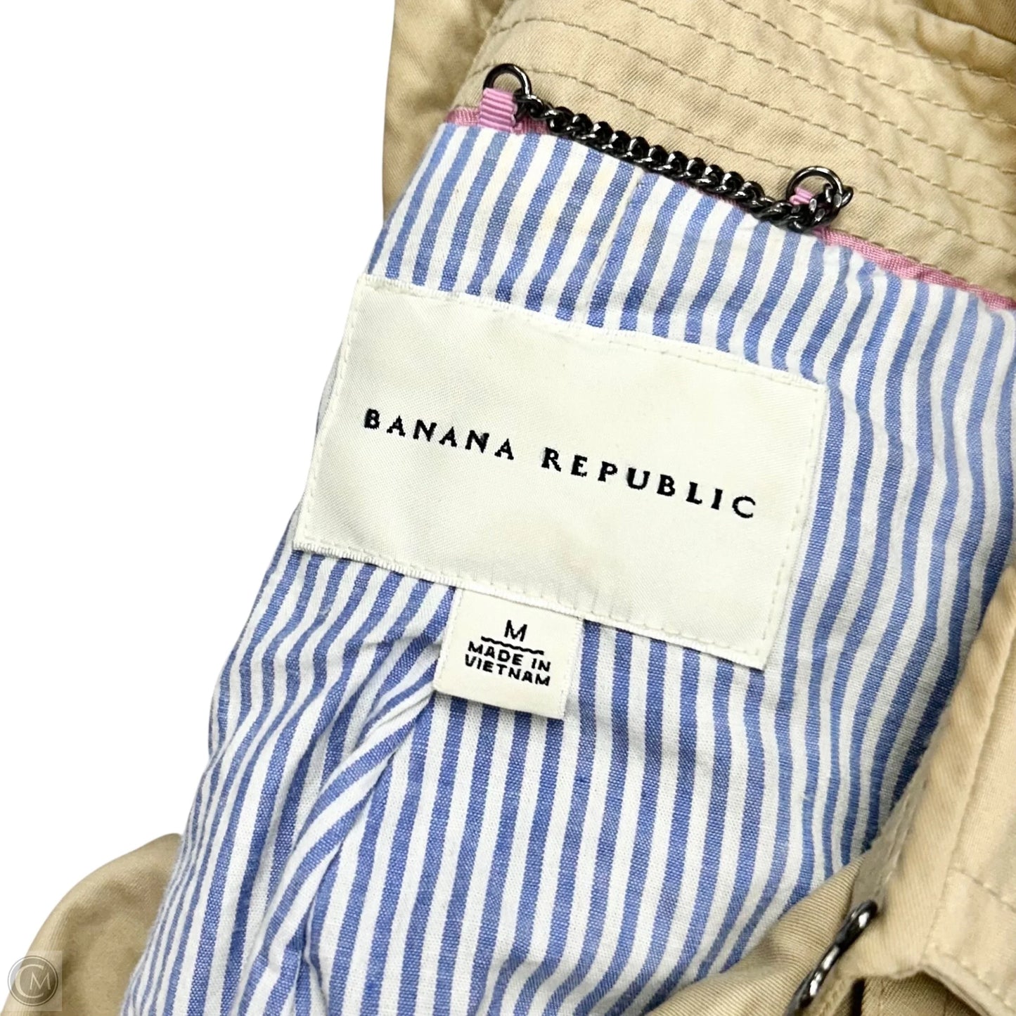 Coat Trench Coat By Banana Republic In Tan, Size: M