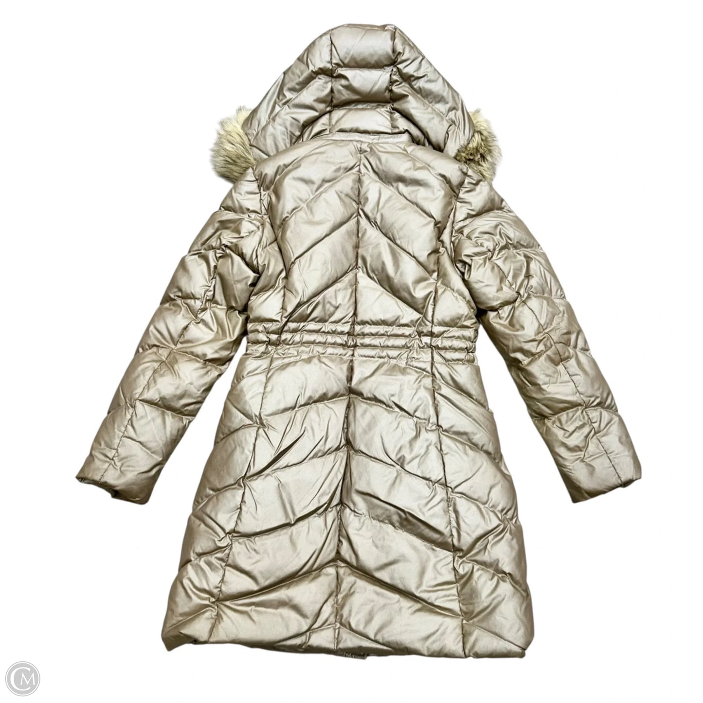 Coat Puffer & Quilted By Talbots In Tan, Size: Xs