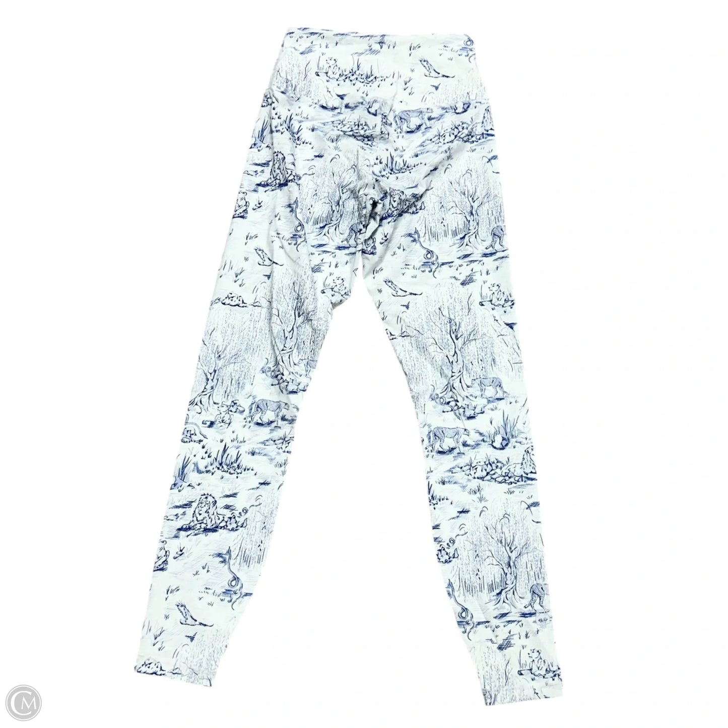 Athletic Leggings By Greyson In Blue & White, Size: Xs