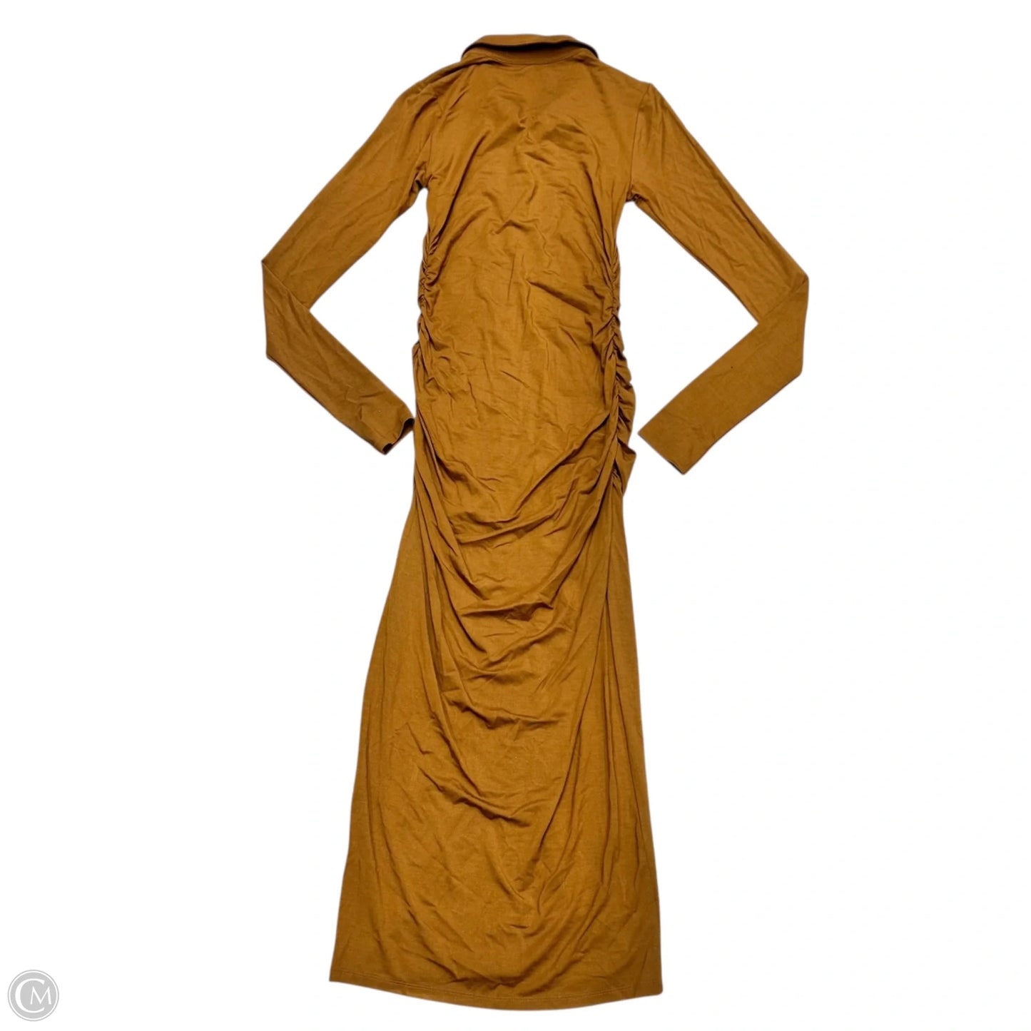 Dress Casual Maxi By Good American In Brown, Size: Xs