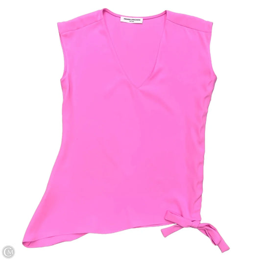 Blouse Short Sleeve By Amanda Uprichard In Pink, Size: Sp