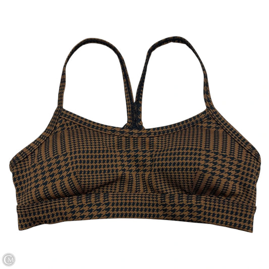Athletic Bra By Alo In Black & Brown, Size: Xs