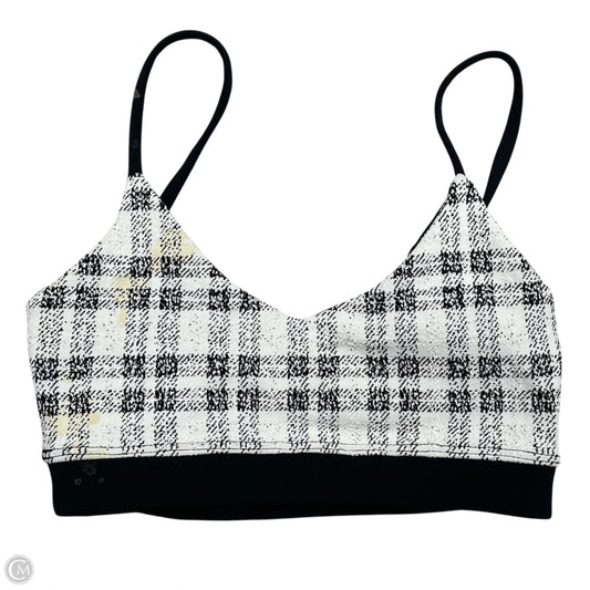 Athletic Bra By Beach Riot In Black & White, Size: Xs