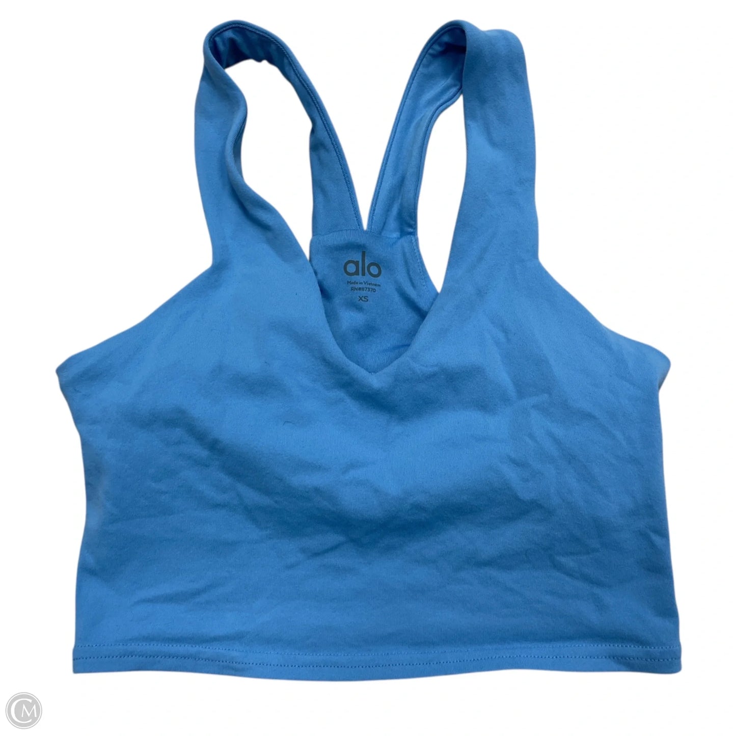Athletic Bra By Alo In Blue, Size: Xs