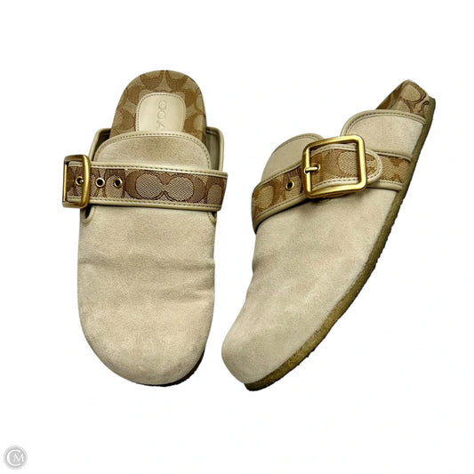 Shoes Designer By Coach In Taupe, Size: 10
